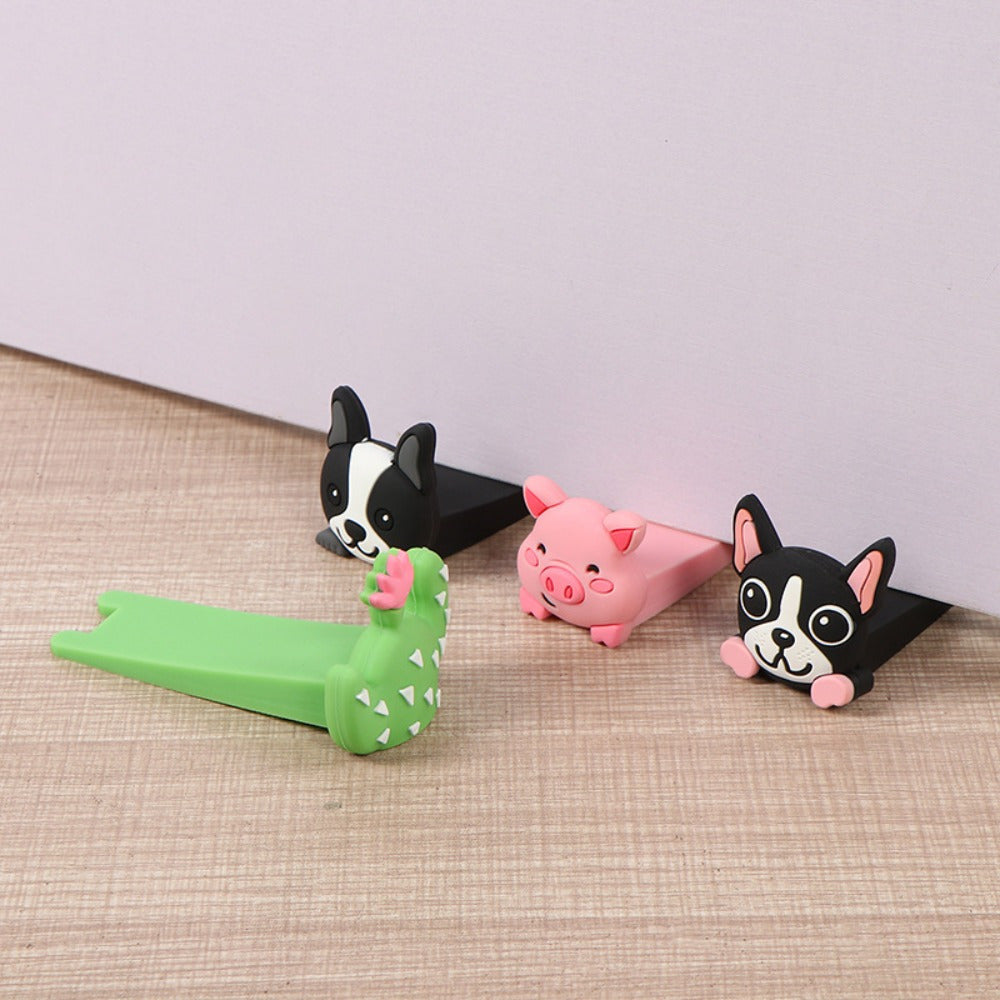 Cartoon Animal Door Stopper Soft Silicone Safety Guard
