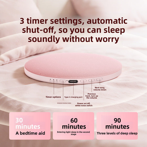Bluetooth Pillow Speaker with HIFI Sound and Sleep White Noise