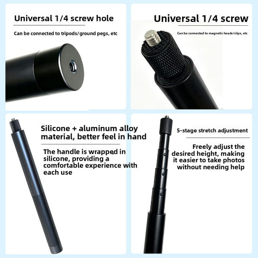 Universal Foot-Operated Phone Stand Tripod with Magsafe