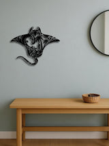 Metal beach wall decor full view
