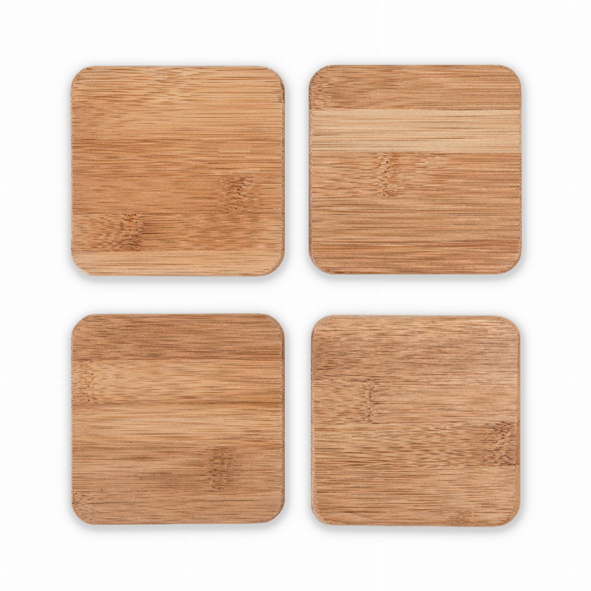 Stack Bamboo Coasters by True, Set of 4
