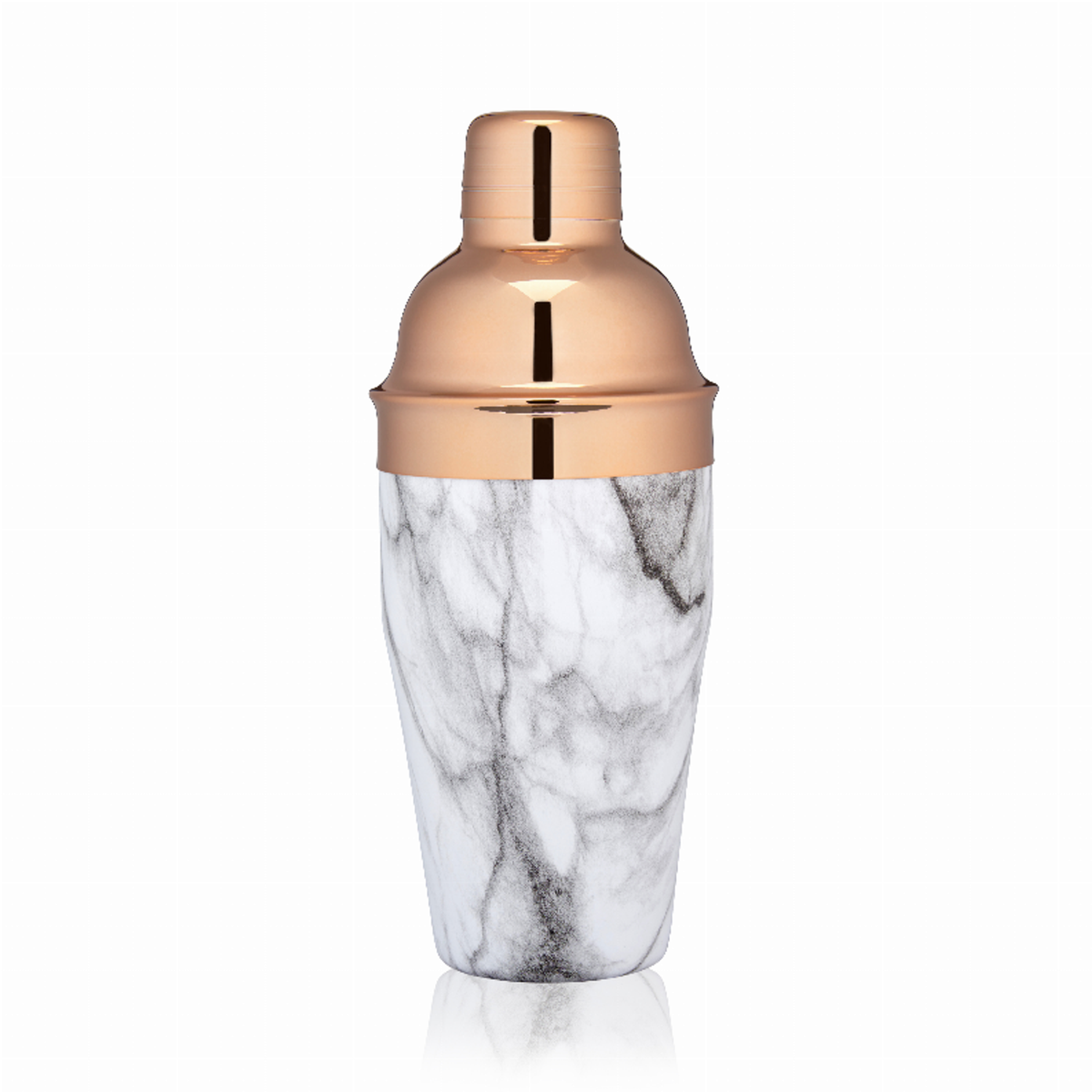 Copper and Marble Cocktail Shaker, 18 oz