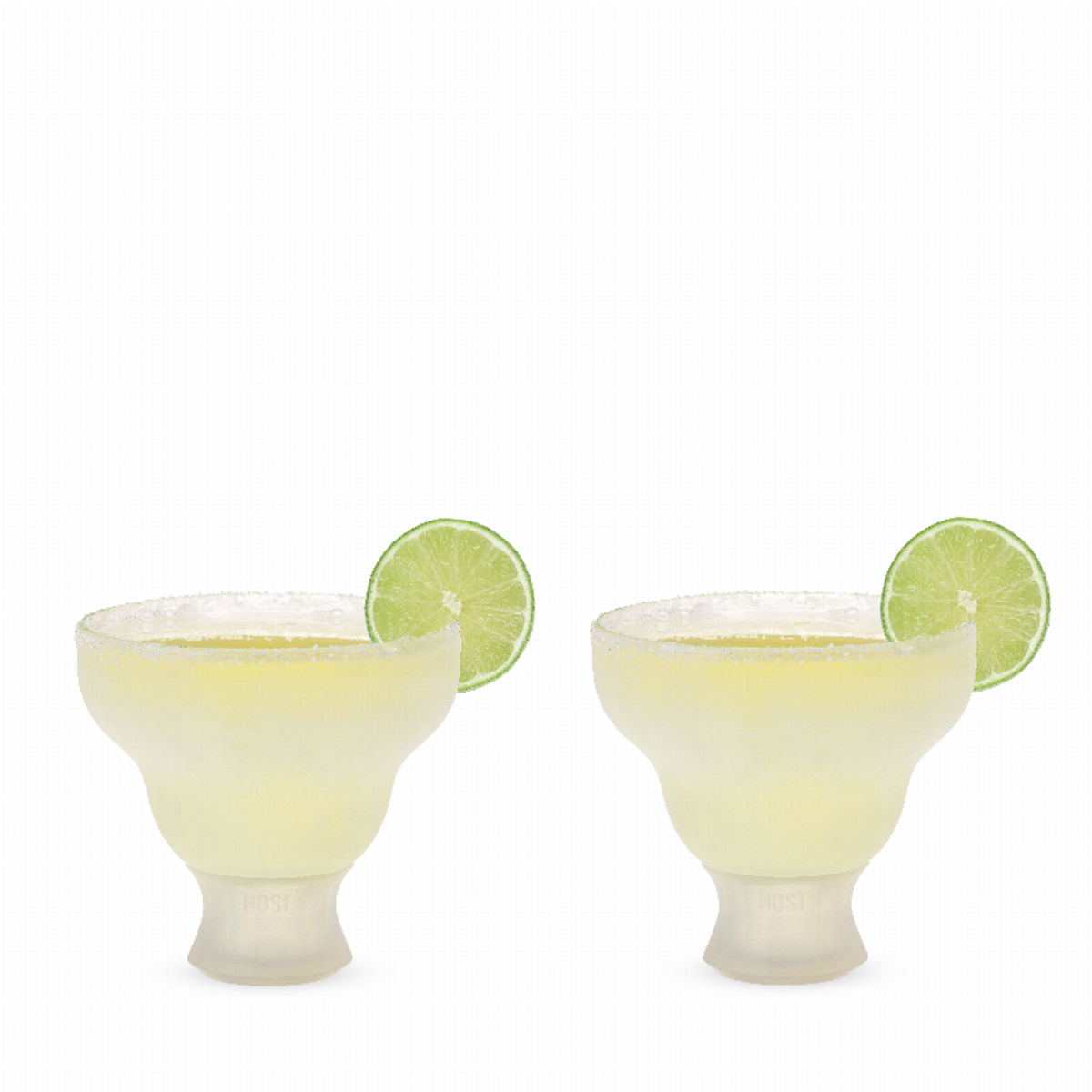 Glass Freeze Margarita Glasses by Host, Set of 2