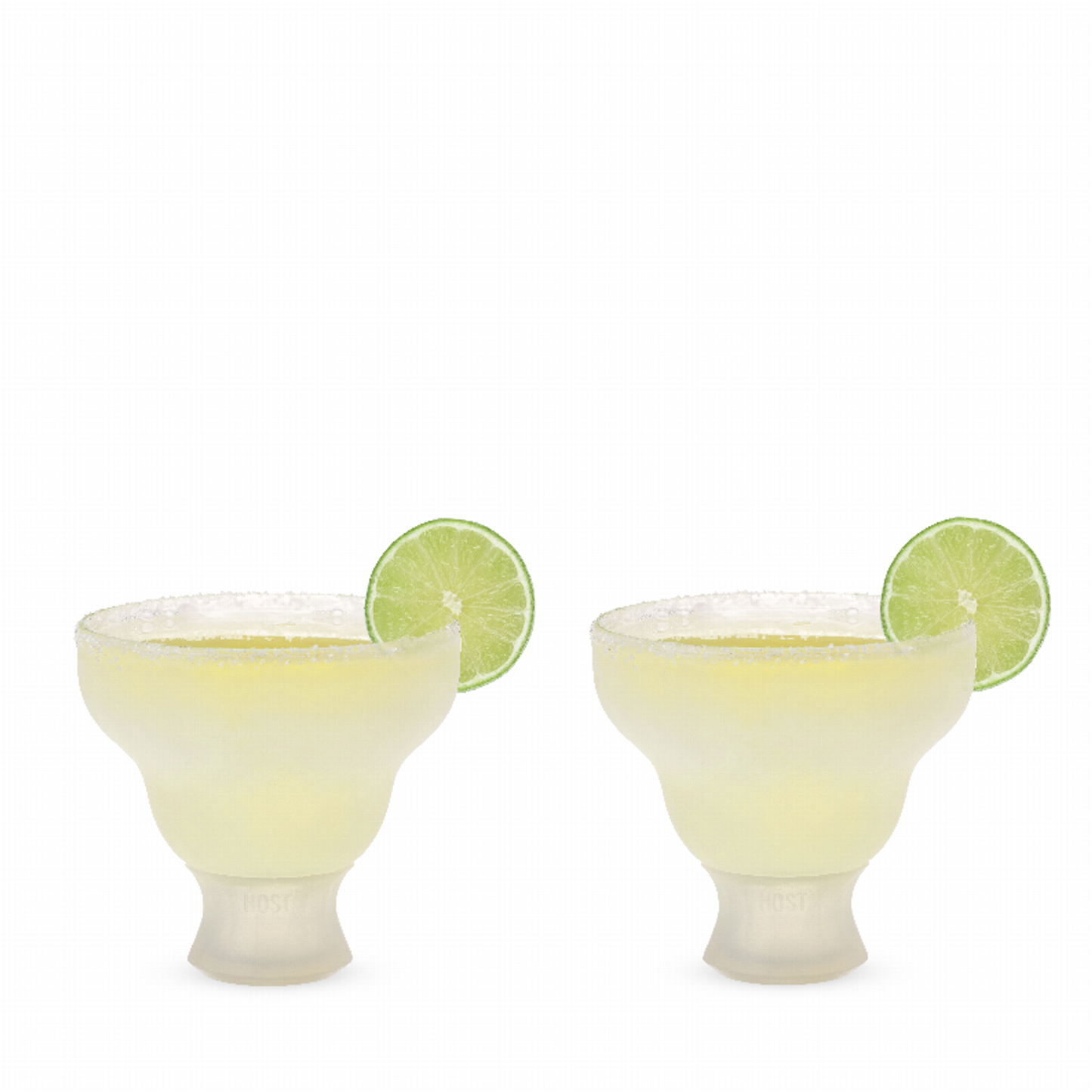 Glass Freeze Margarita Glasses by Host, Set of 2
