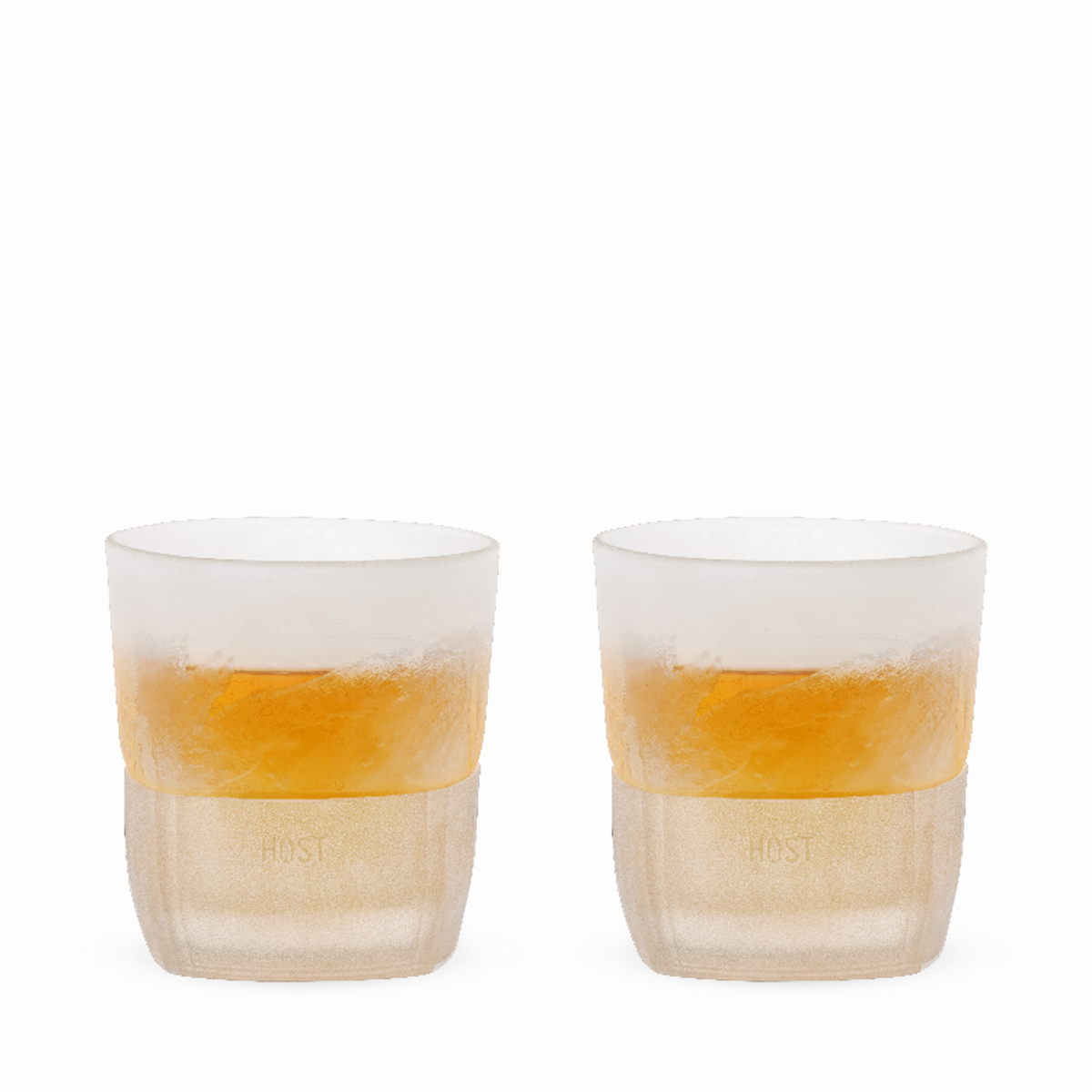 Glass Freeze Whiskey Glasses by Host, Set of 2