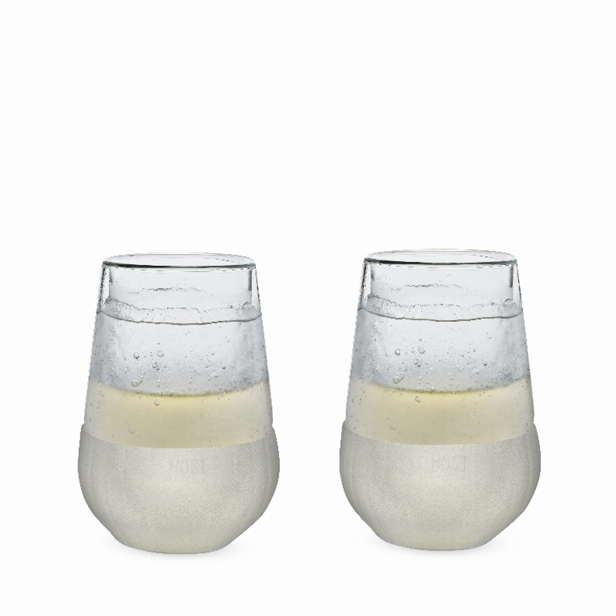 Glass Freeze Wine Glasses by Host, Set of 2