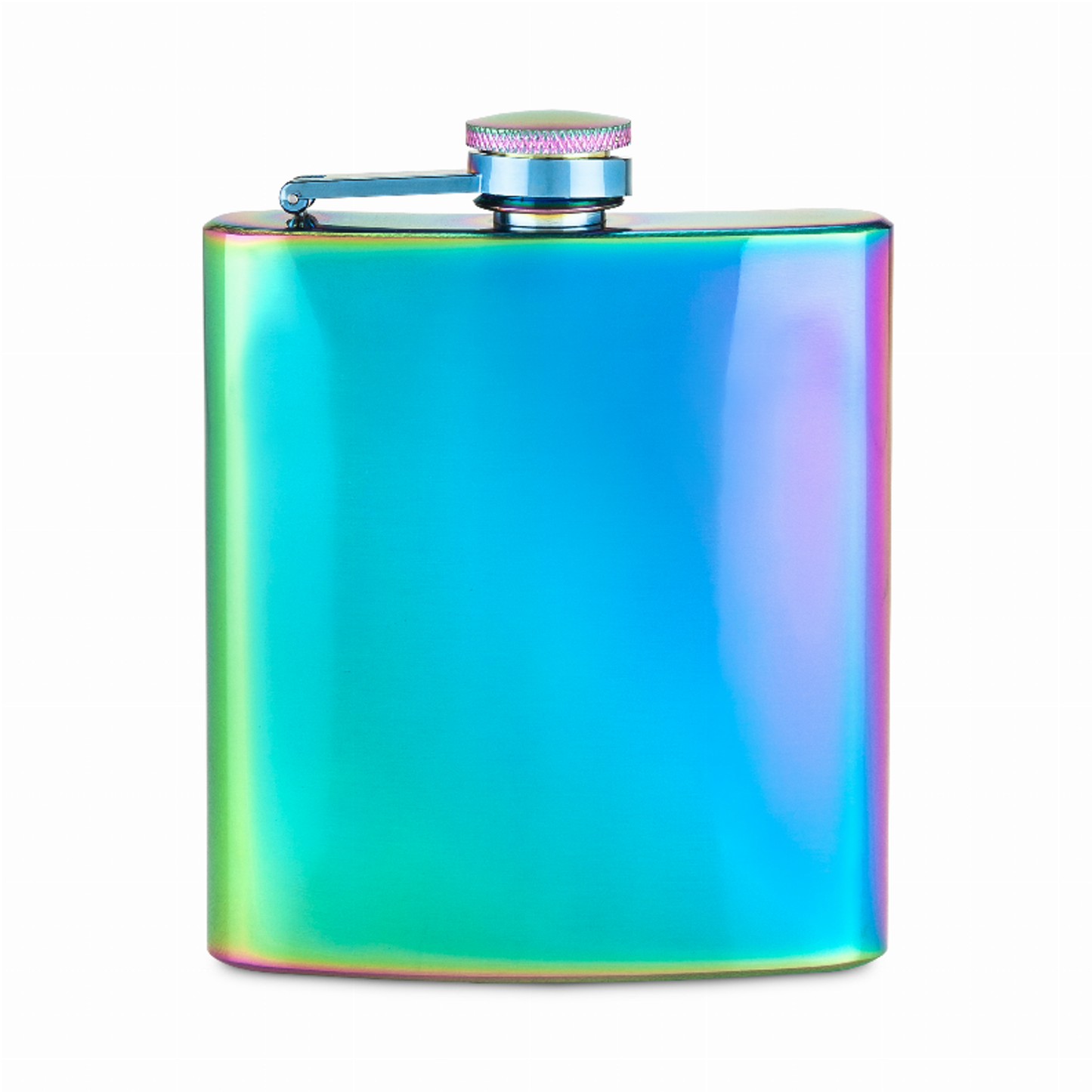 Mirage Iridescent Stainless Steel Flask by Blush, 6 oz