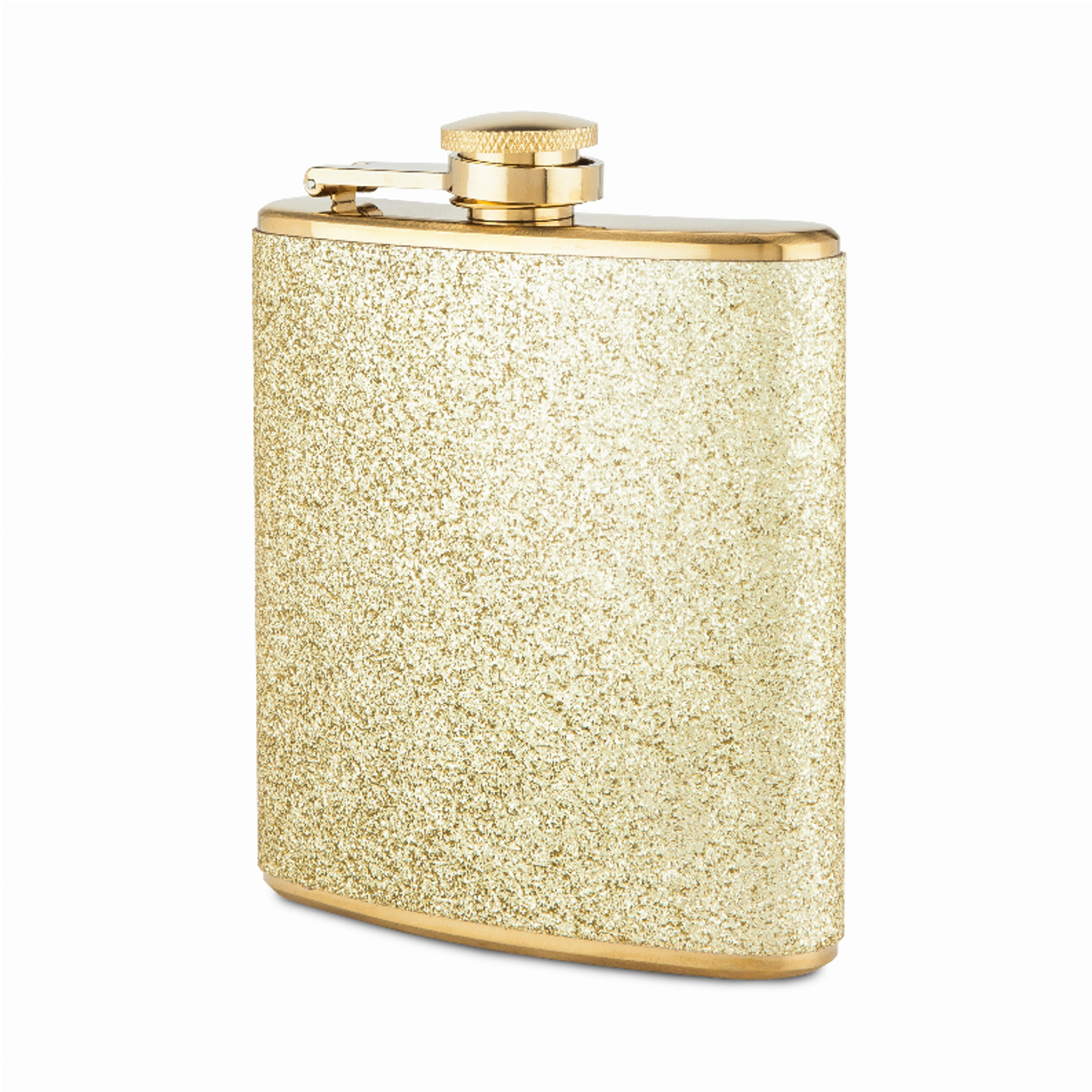 Sparkletini Gold Stainless Steel Flask by Blush, 6 oz