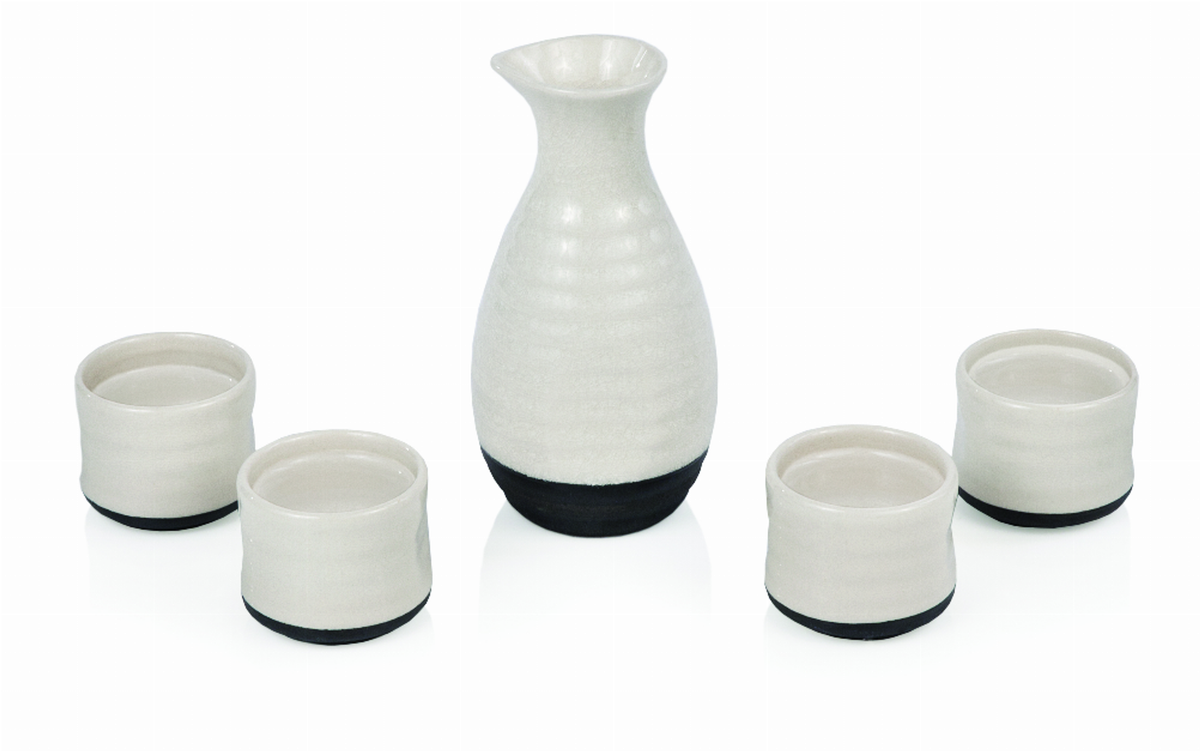 Fervor 5-Piece Ceramic Sake Set