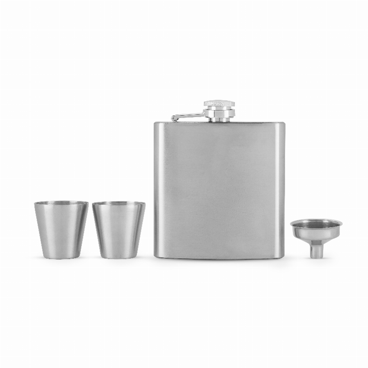 Fiasco Flask and Shot Glass Gift Set by True