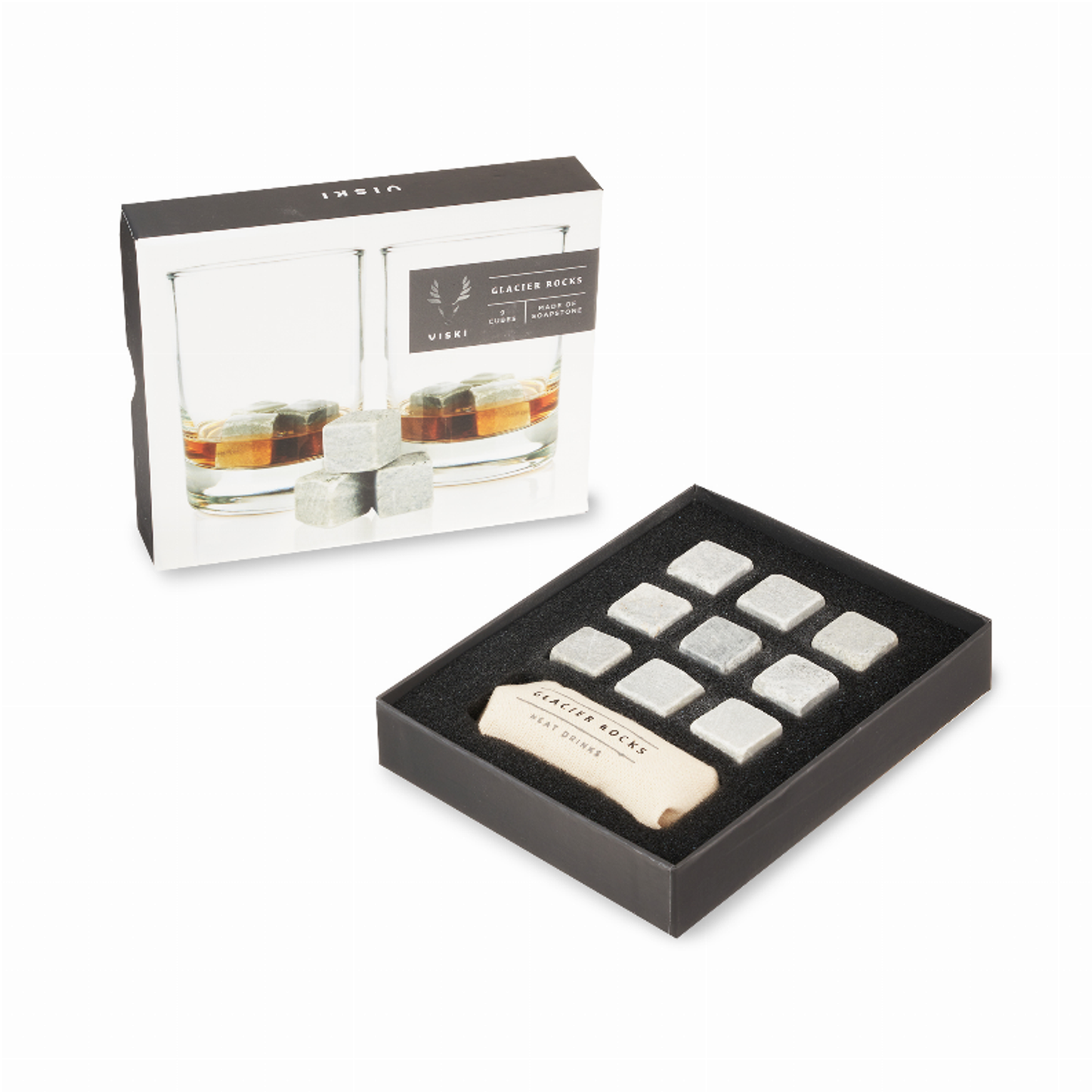 Glacier Rocks Soapstone Cubes by Viski