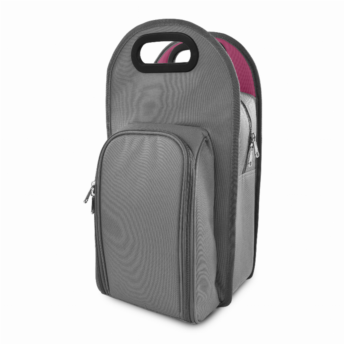 Grey Metropolitan Insulated 2-Bottle Wine Tote