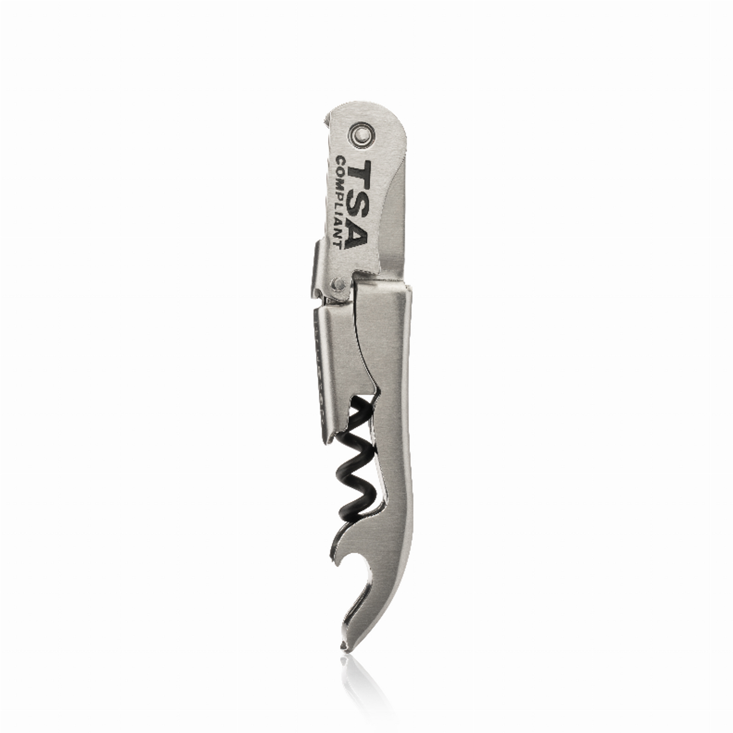 Stainless Steel TSA-Compliant Double-Hinged Corkscrew
