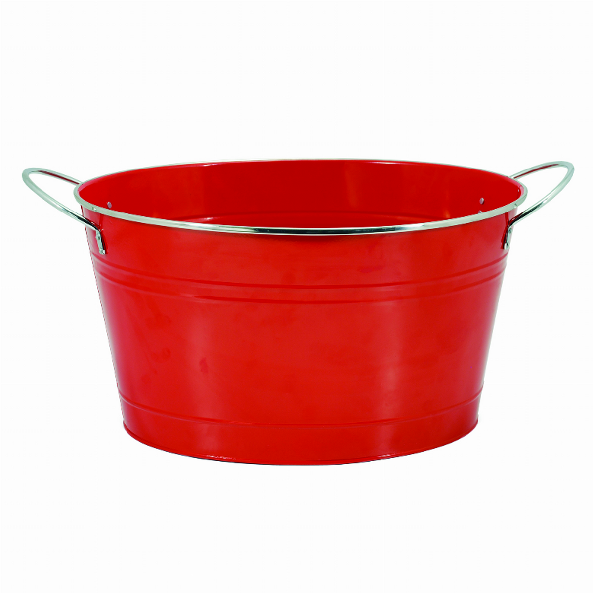Big Red Galvanized Metal Tub by Twine