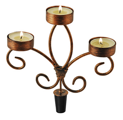 Wine Bottle Candelabra by Twine