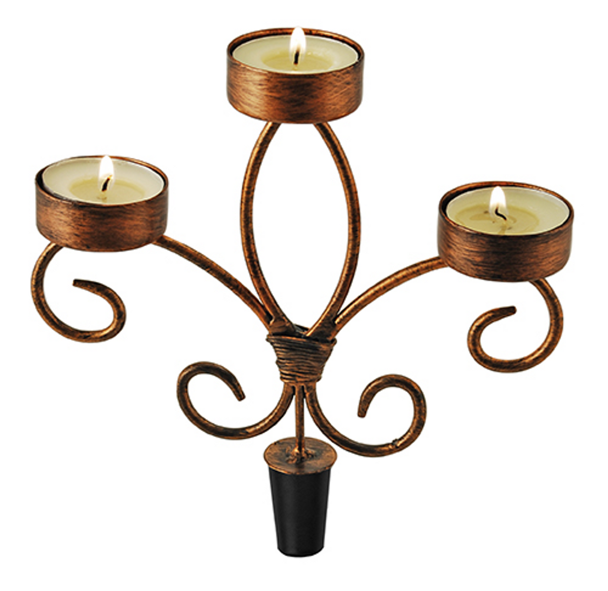 Wine Bottle Candelabra by Twine