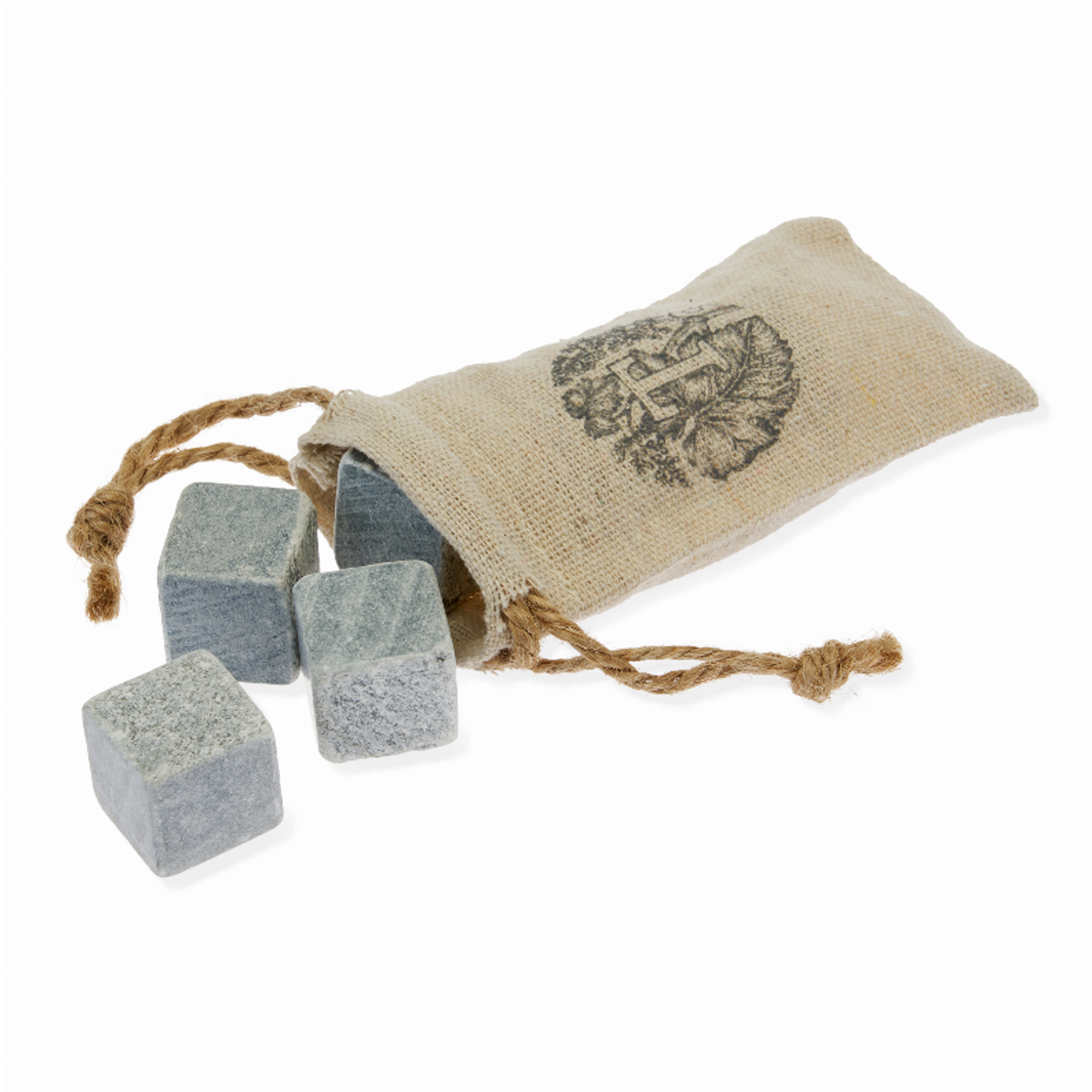 Twine Glacier Rock Soapstone Cooling Stones, Set of 6