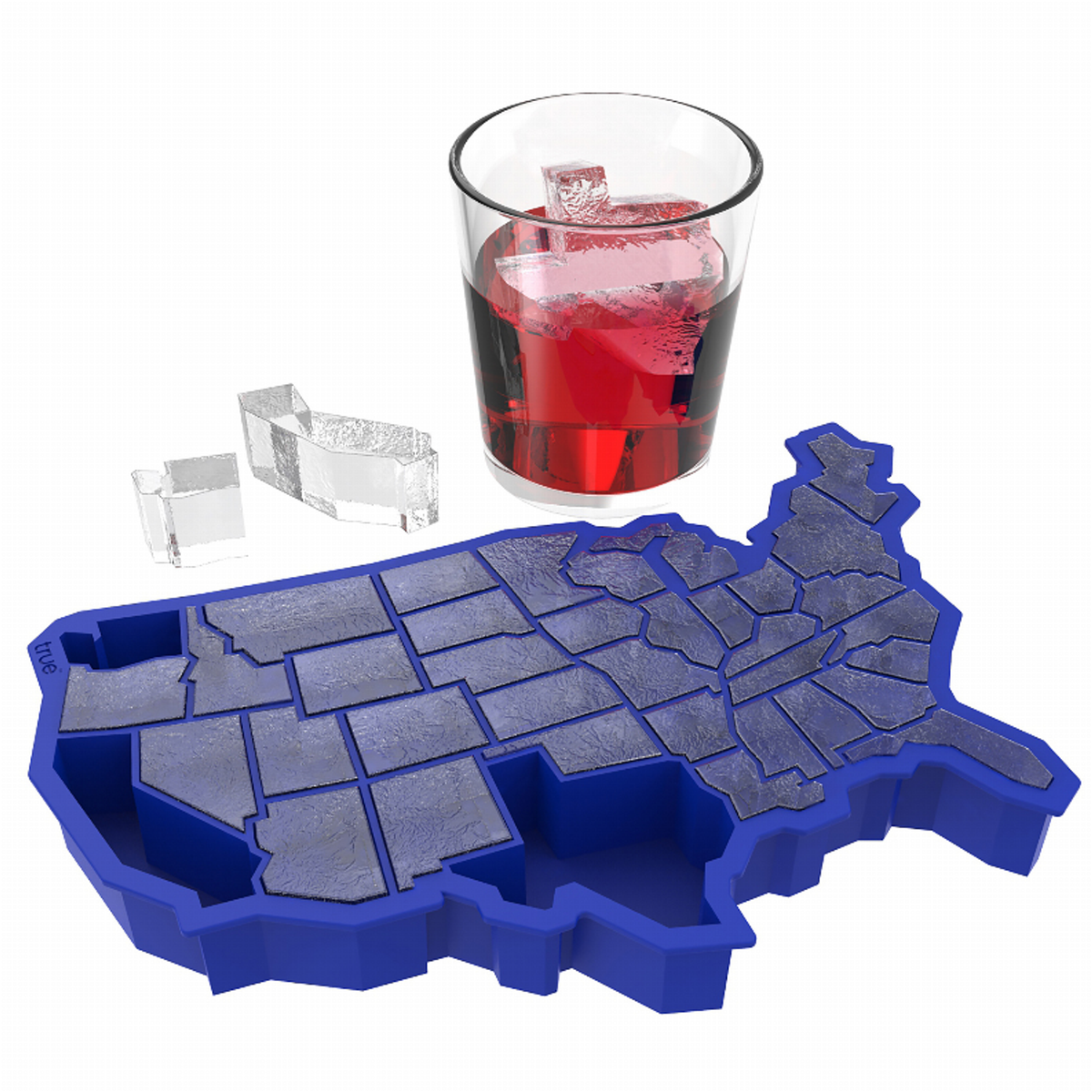 U Ice of A Ice Blue Silicone Cube Tray by Truezoo