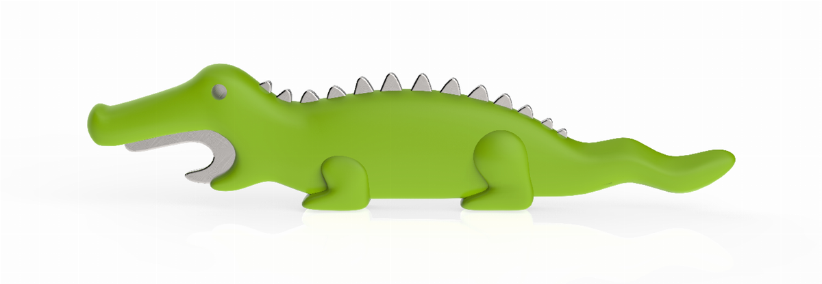 Truezoo Ale-Igator Bottle Opener in Green