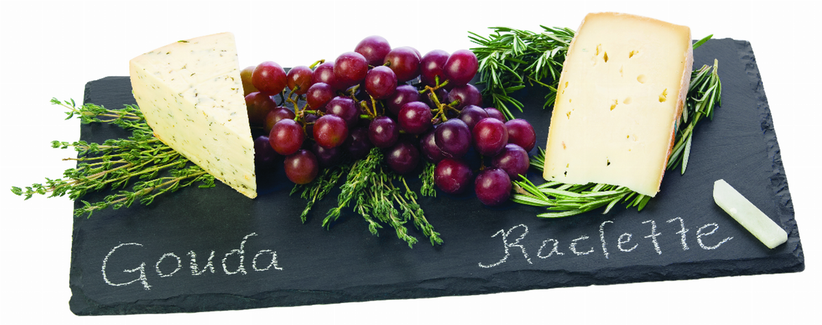 Country Home Slate Cheese Board by Twine, 16 x 8 in