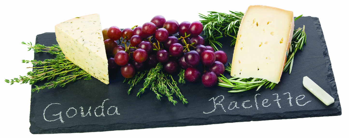Country Home Slate Cheese Board by Twine, 16 x 8 in