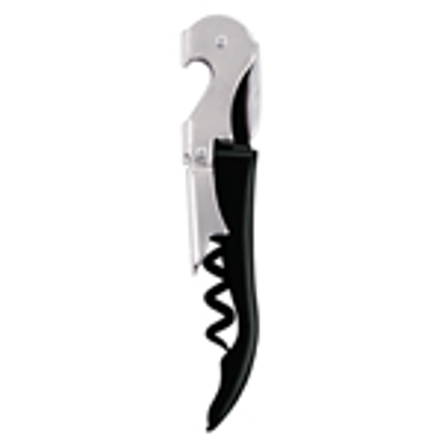Black Pulltap Double-Hinged Corkscrew by True