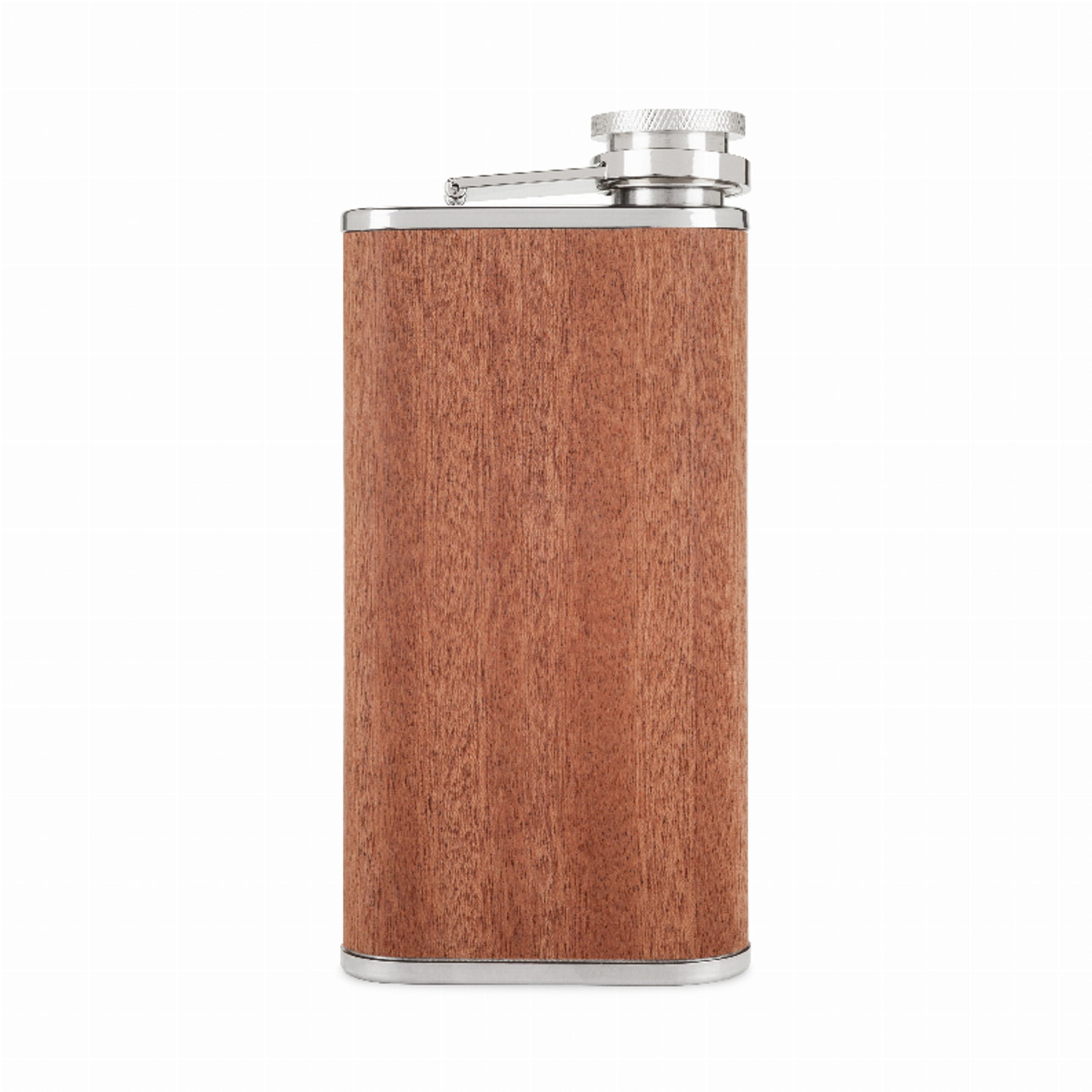 Wood Veneer and Stainless Steel Flask by Foster & Rye