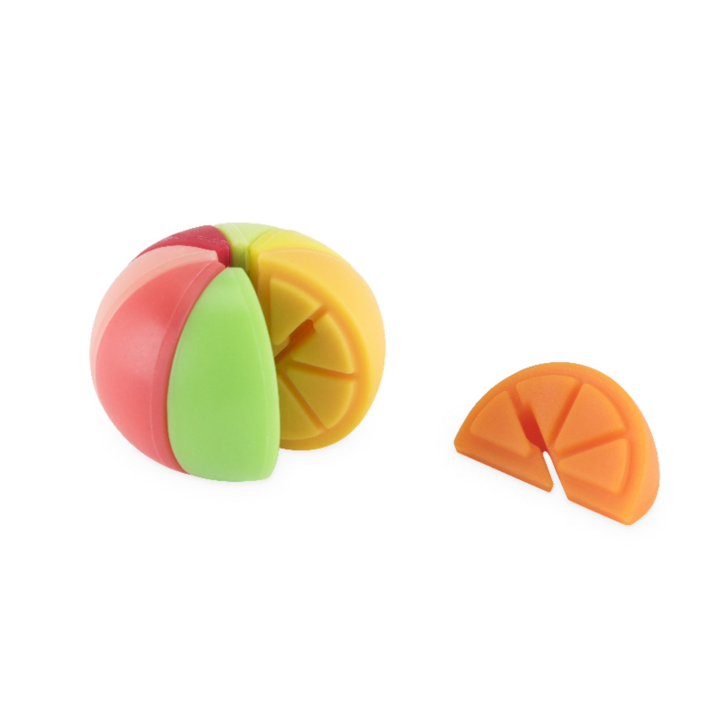 Truezoo Citrus Glass Charms, Set of 8