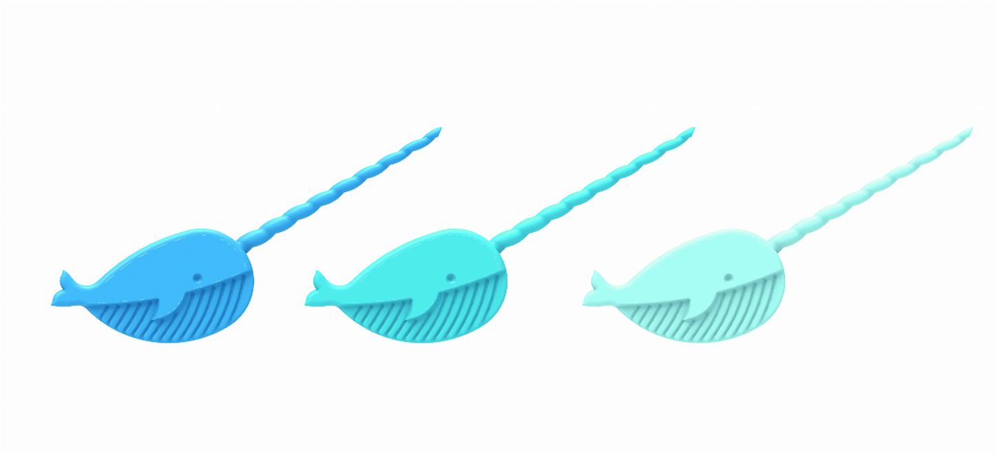 Truezoo Narwhal Snack Picks, Set of 12