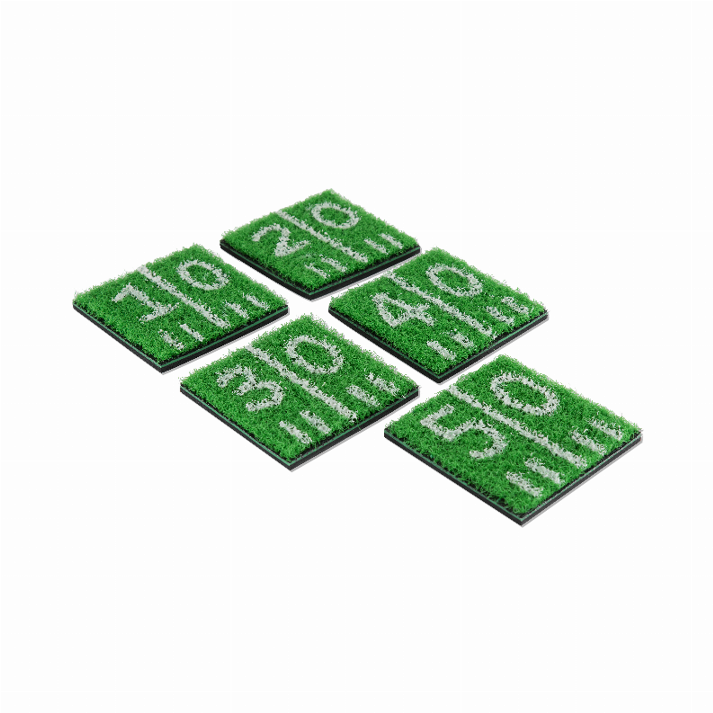 Truezoo Home Turf Coasters, Set of 5