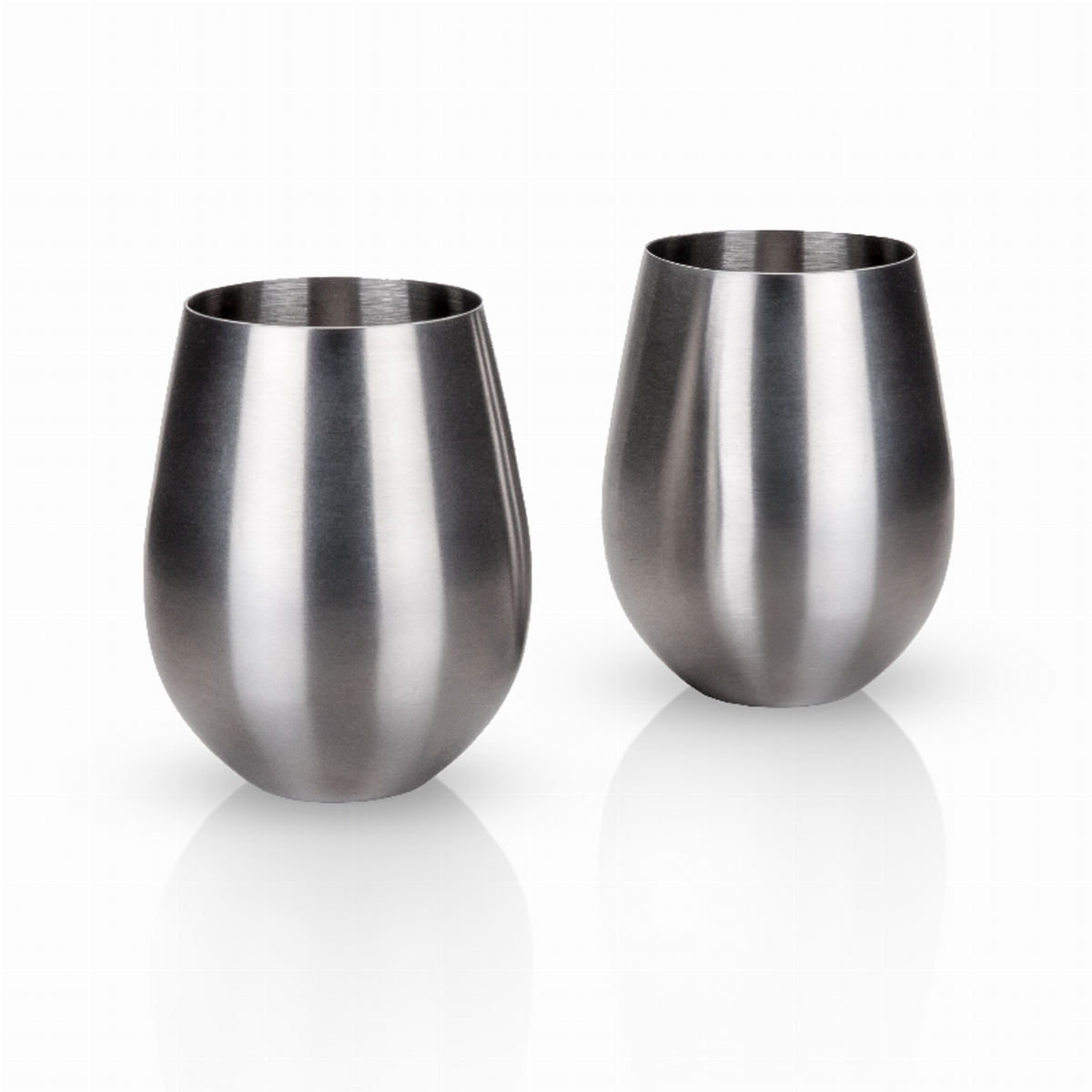 Stainless Steel Stemless Tumblers by Viski, Set of 2