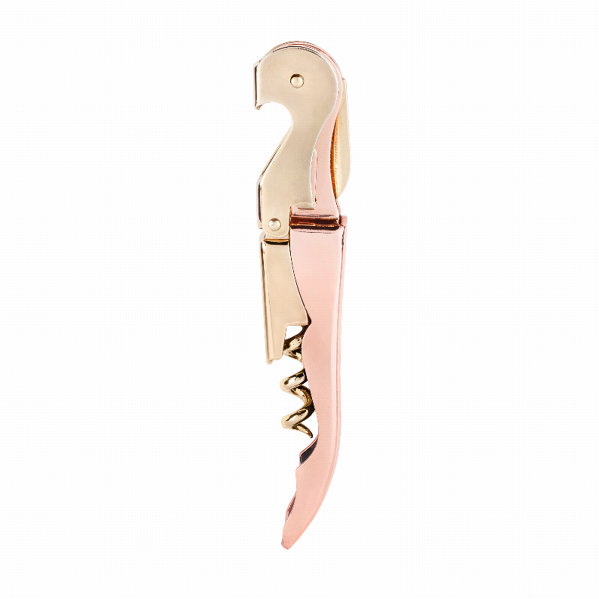 Copper and Gold Double-Hinged Corkscrew by Twine