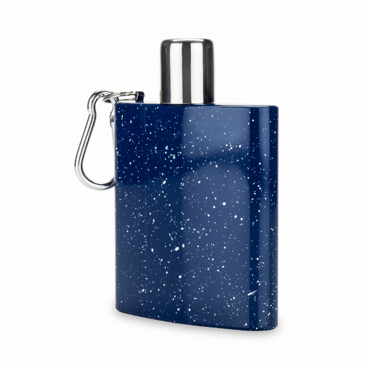 Enamel Carabiner Flask by Foster & Rye, 6 oz