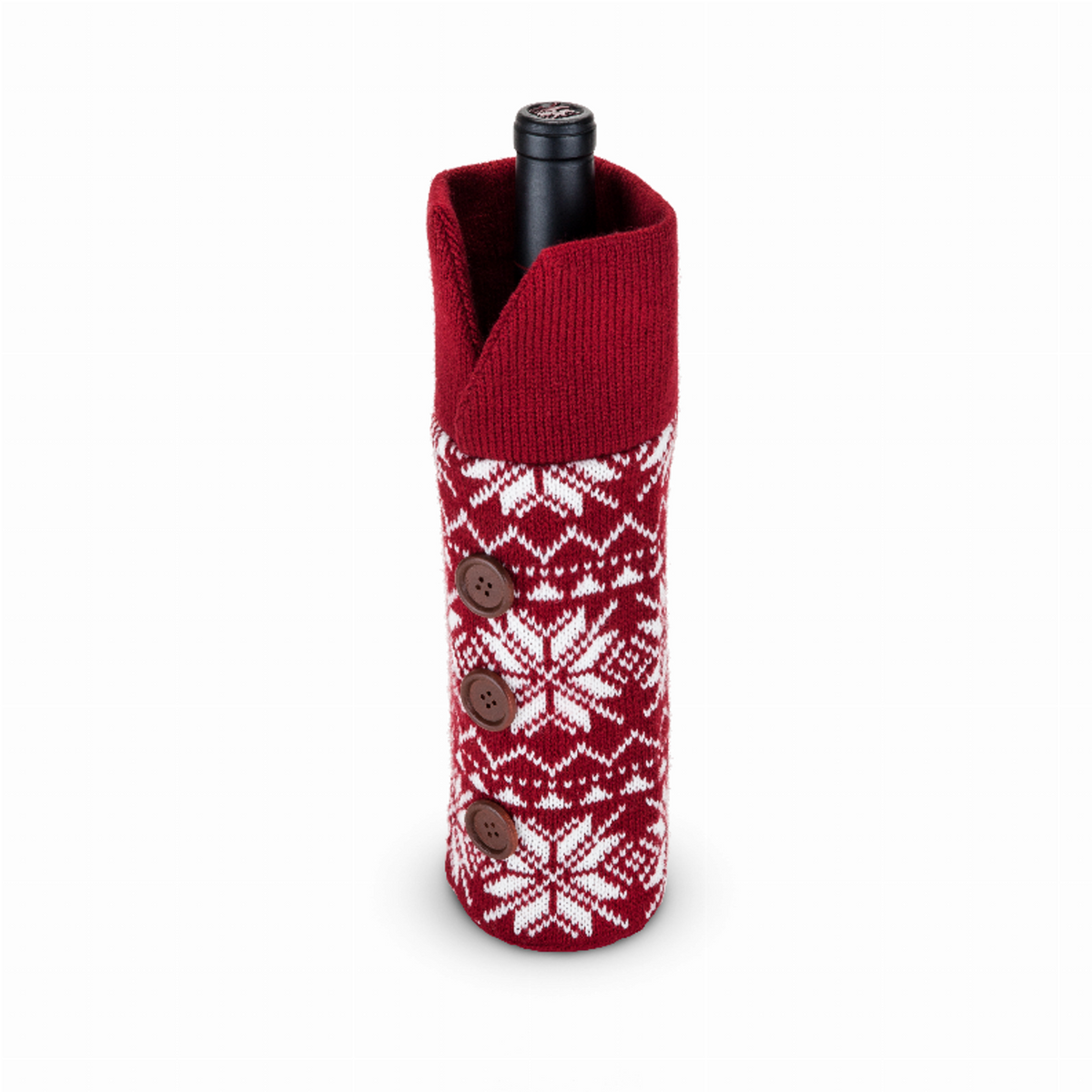 Wool Holiday Wine Bottle Sweater by Twine