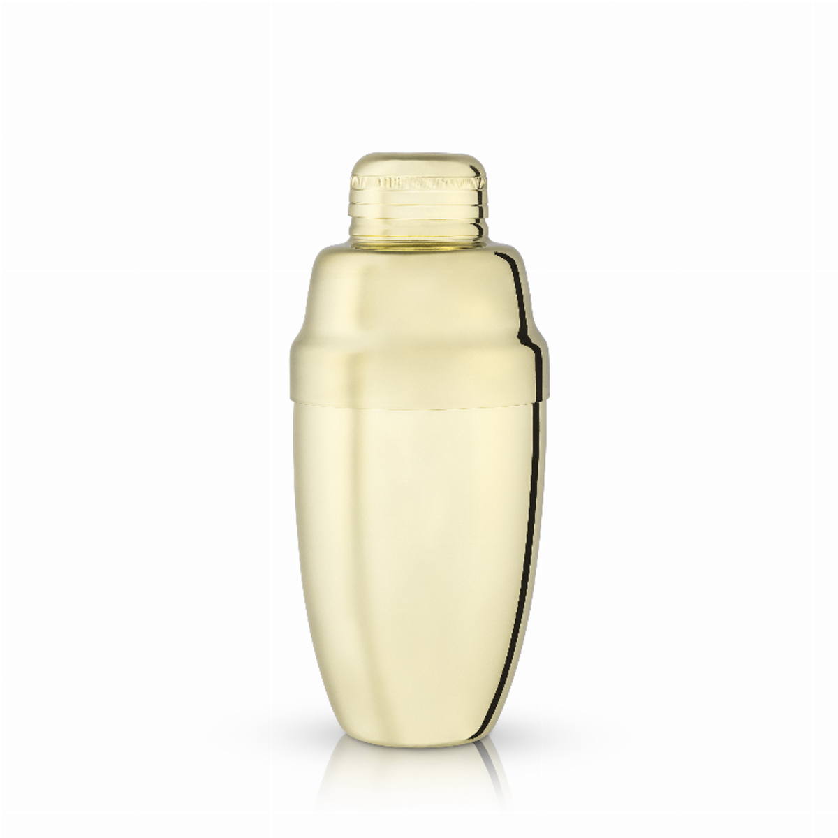 Viski Gold Heavyweight Cobbler Cocktail Shaker