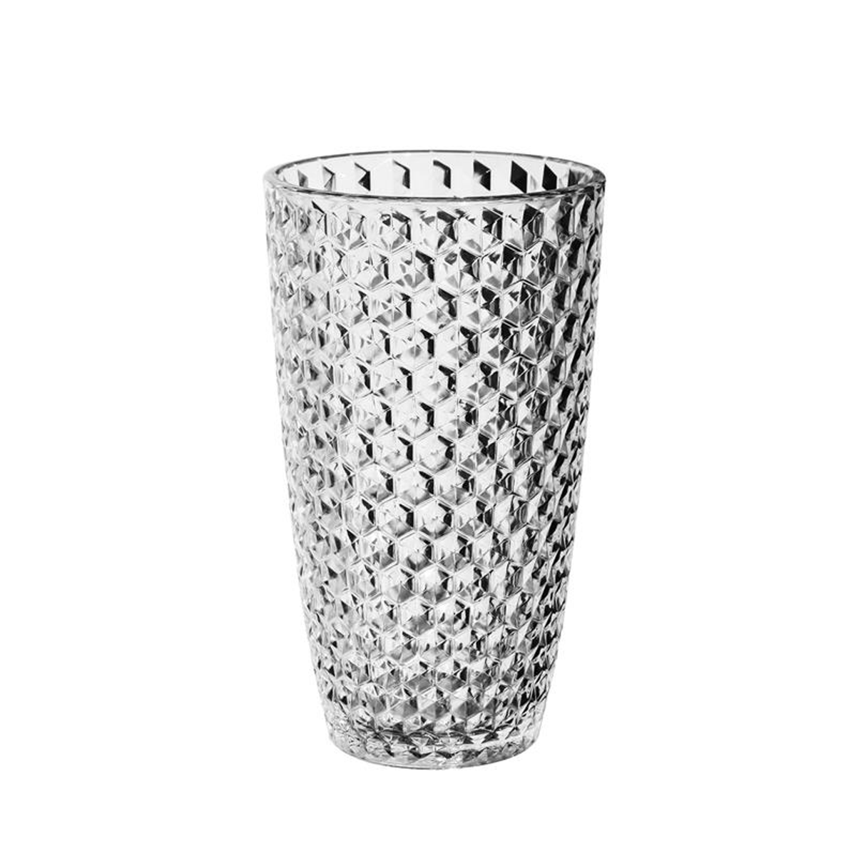 Acrylic Diamond-Cut Hi-Ball Glasses 19 oz Set of 4