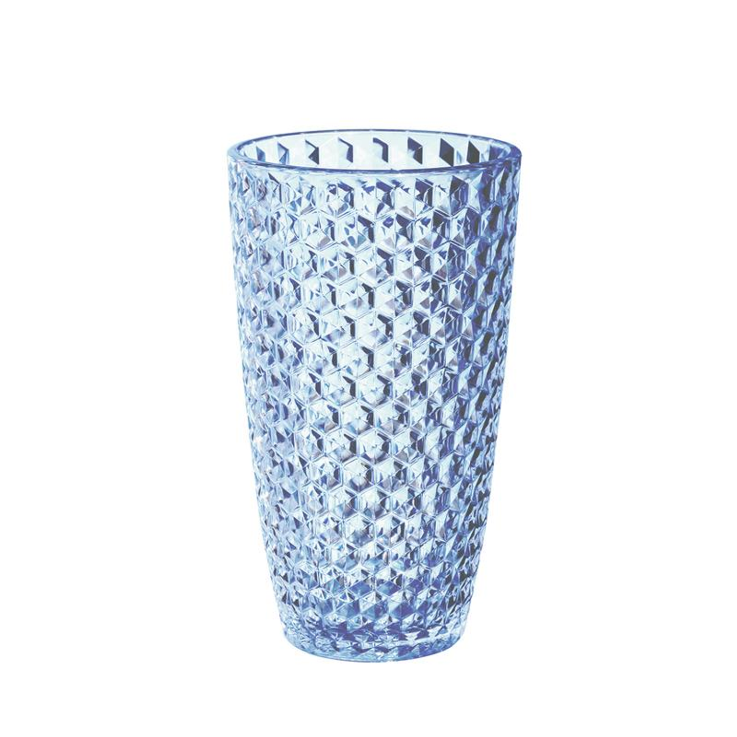 Acrylic Diamond-Cut Hi-Ball Glasses 19 oz Set of 4