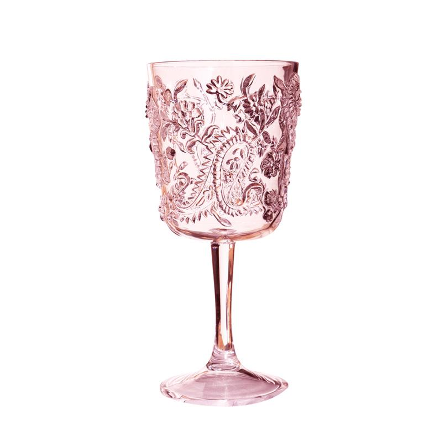 Acrylic Paisley Wine Glasses, 13 oz - Set of 4