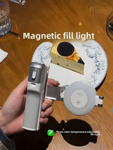 Mini Magnetic Phone Tripod with Zoom Control and Fill Light