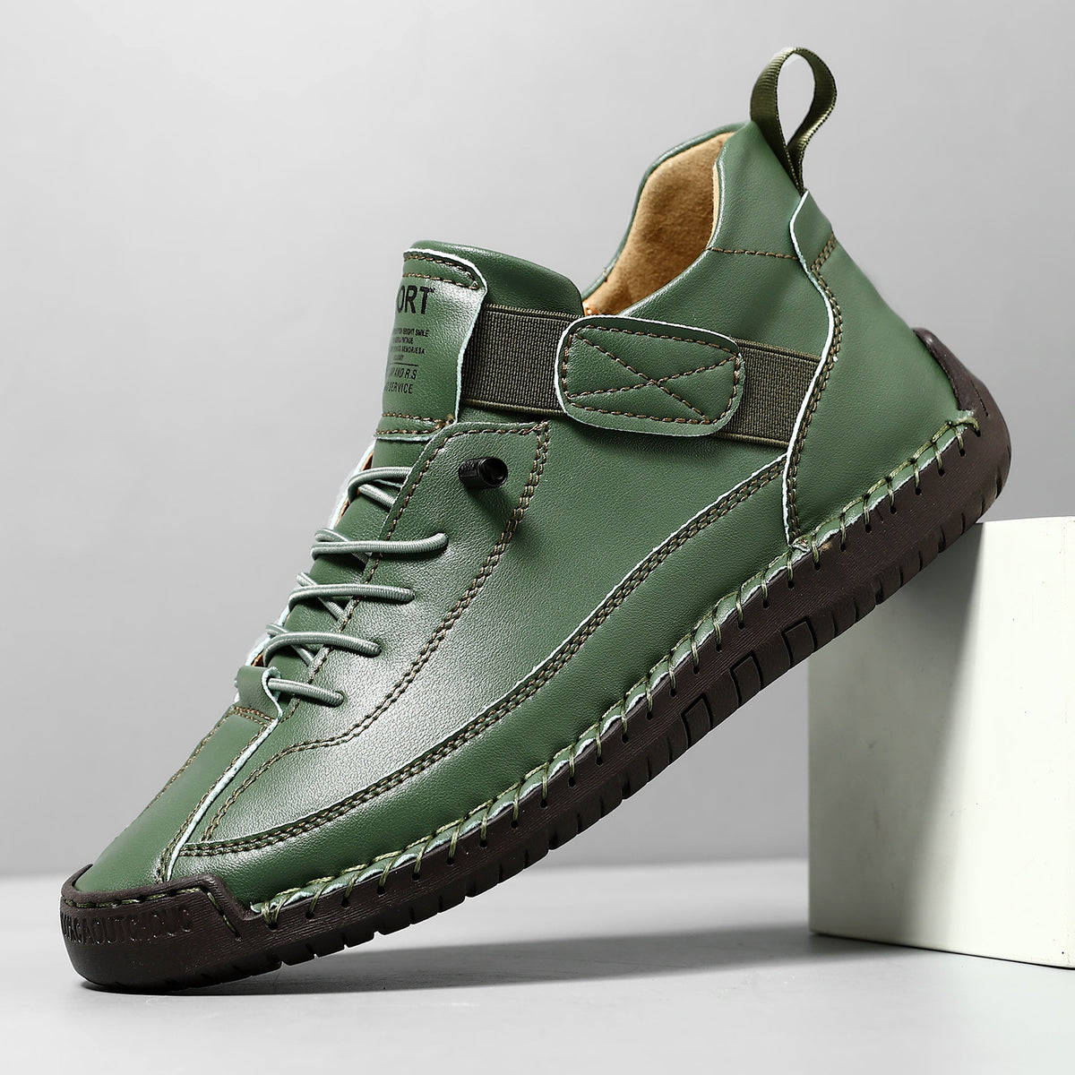 Handmade Stitched Flat Martin Boots for Men and Women