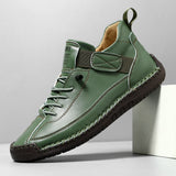 Handmade Stitched Flat Martin Boots for Men and Women