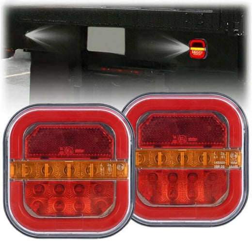 LED Sequential Square Truck Tail Lights