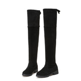 Womens Suede Over-The-Knee Boots with Cotton Lining