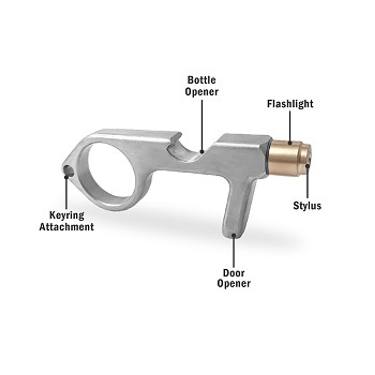Flipo Safe Key Contact-Less LED Keychain Multi-Tool