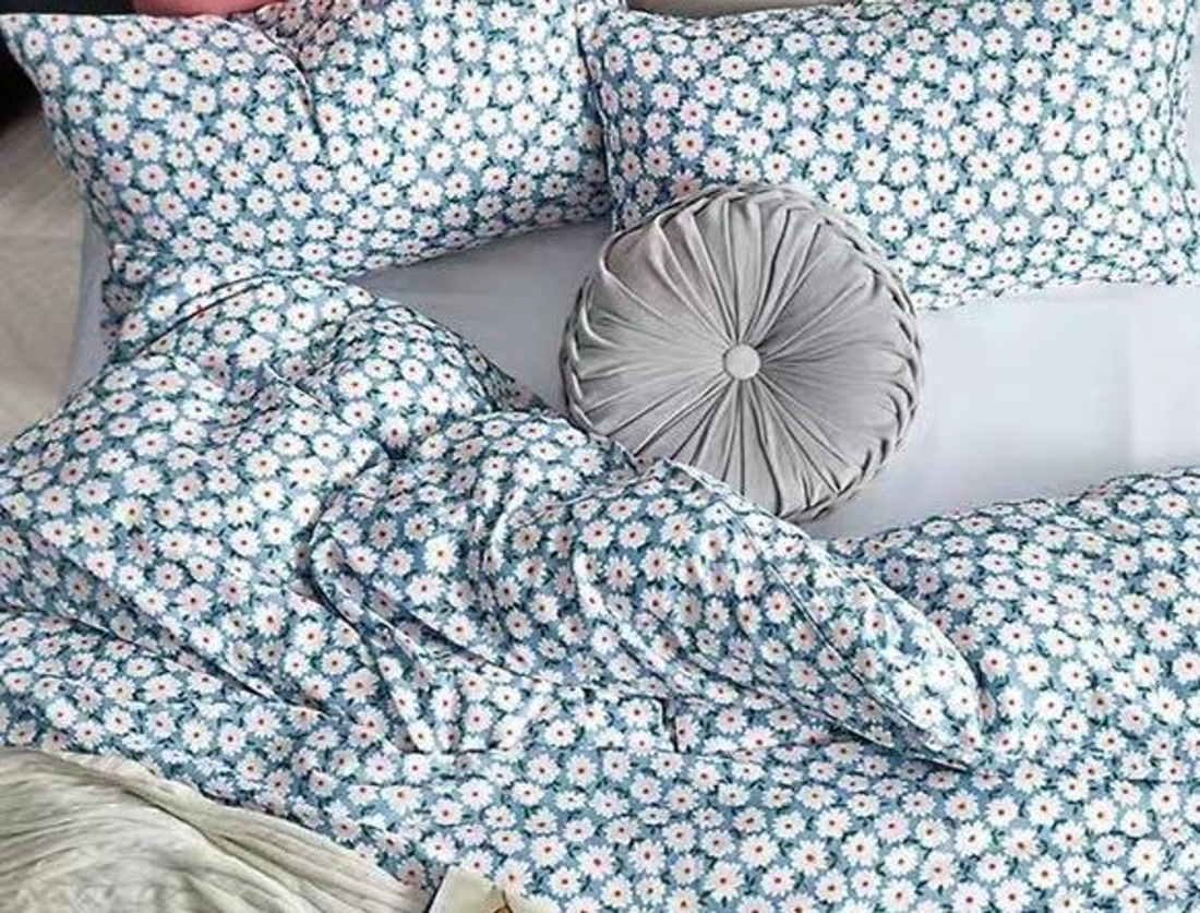 Demi Little Daisy 100% Cotton Double Layer Yarn Comforter Set