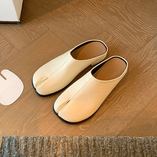 Women's Leather Slip-On Flat Shoes
