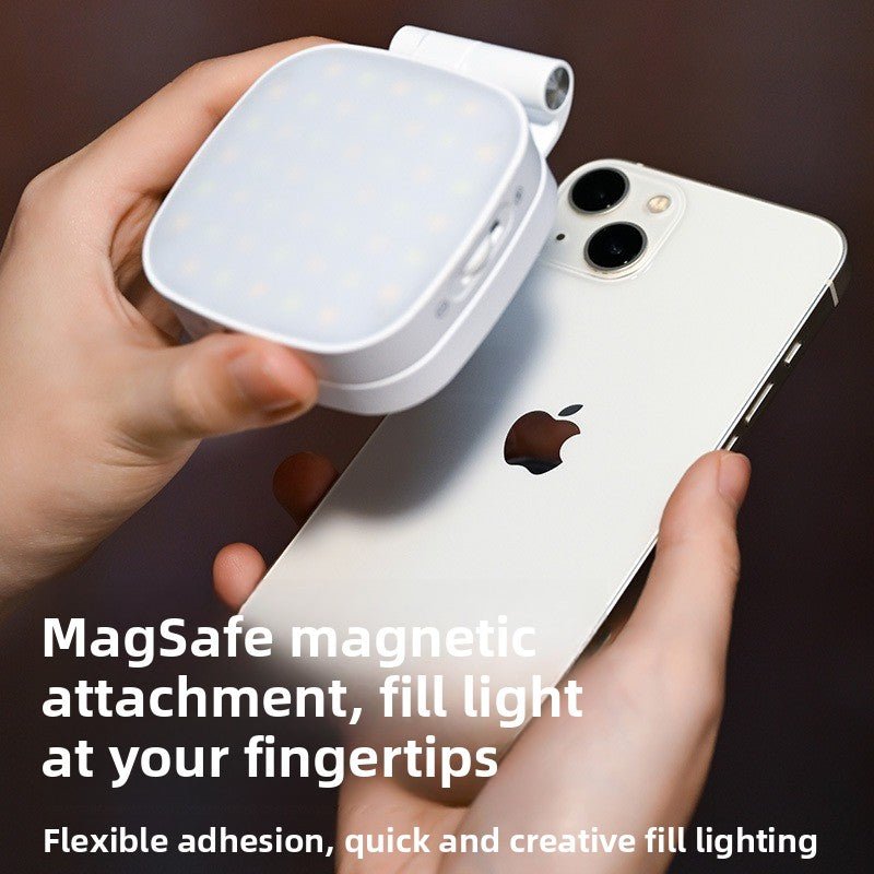 Mini magnetic phone selfie fill light with mirror, photo 3