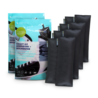 Ever Bamboo Hockey Deodorizer Dehumidifier 4-Pack
