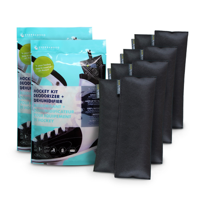Ever Bamboo Hockey Deodorizer Dehumidifier 4-Pack
