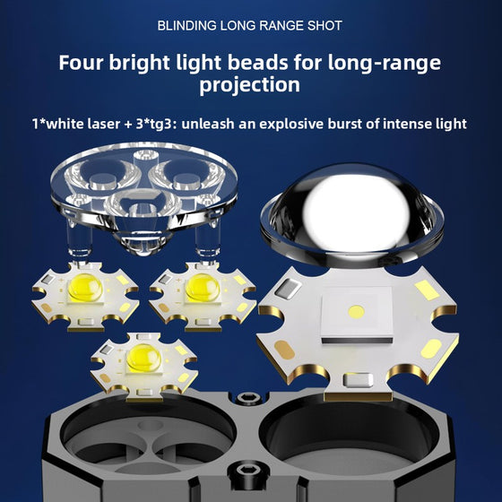 USB Rechargeable Aluminum Flashlight Outdoor Lighting & Tools product image 2
